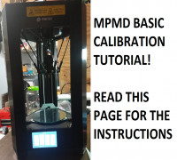 Monoprice Mini Delta V1 Initial/Basic Gcode Calibration 3D model
