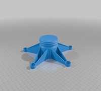 Mini Lamp post for Solar Lights 3D model