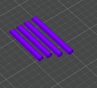 1/10 chassis 8mm hex spacer set 3D model