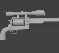 辐射新维加斯 狩猎左轮 fallout new vegas 3D model