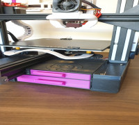 Ender 3 - Dual Drawers with Levelling Instruction 3D model