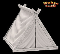 Cloth Tent 1 3D model