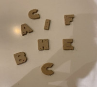 letterkoekjes 3D model