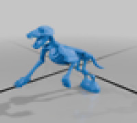 Wolf Skeleton 3D model