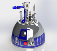 R2-D2 Dome Mechanism Part 1 by Matt Zwarts 3D model