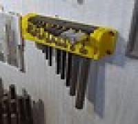 Hex / allen key set holder 3D model