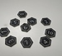 Numbered Tiles (for memory game) 3D model
