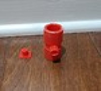 22mm Coupler with Relief Valve Plug 3D model