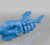 Skeleton shark 3D model