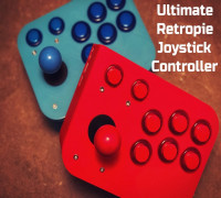 Ultimate Retropie Joystick Controller 3D model