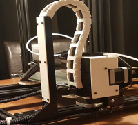 CR-10 Ultimate Z-Box: The ideal drag chain +  X-axis stepper damper bracket + wire management solution 3D model