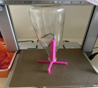 Foldable bottle-drainer stand 3D model