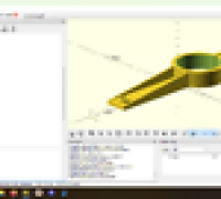 Pipe Clamp Mic mount parametric 3D model