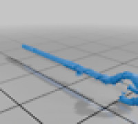 Druid Lantern Staff 3D model