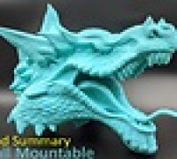 Dragon Head For Wall (Large) 3D model