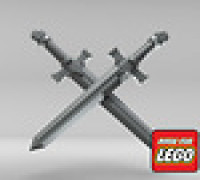 Long Sword for Lego Minifigs 3D model