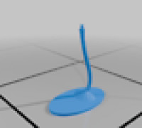 Simple airplane stand 3D model