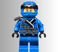 Blue Ninja Minifigure 3D model