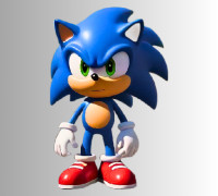 Speedy Blue Hedgehog 3D model