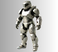 Futuristic Combat Armor 3D model