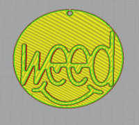 weedfeliz keychain 3D model