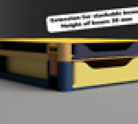 Versatile Stackable Storage Box System (Height 30) 3D model