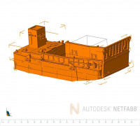 Landing Craft for 1-16 Tanks RC function 3D model
