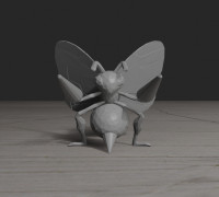 Beedrill - Low poly 3D model
