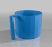 holder cup with handle 3D model