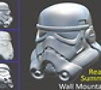 Stormtrooper Helmet For Wall (Large) 3D model