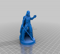 Darth Vader with base 3D model
