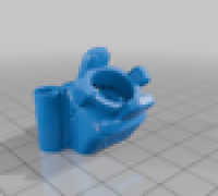 Hdzero 55 degree camera mount for speed source slex with camera protection 3D model