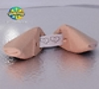 Fortune Cookie (With hidden note container) 3D model