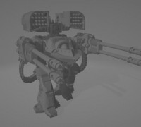 Derado Dreadnought for future hammer sci-fi 3D model