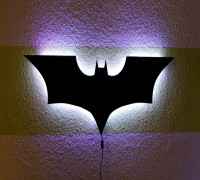 Batman LED wall lamp 3D model