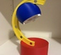 Arch LED lamp multicolor 3D model