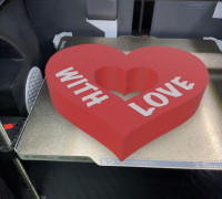 heart box chocolat 3D model