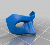 Green Lantern Face Mask 3D model