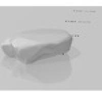 Flat top rock 3D model