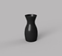 Simple Minimalistic Flower Vase 3D model
