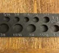 Pittsburgh Pro 3/8 Drive SAE Socket Set Holder 3D model