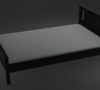 Bed from IKEA 3D model