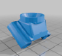DJIo4 lite camera mount 55 degrees. 3D model