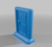 Openable Doors for Tabletop (Remix) 3D model