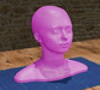Wig Stand (Cosplay) 3D model