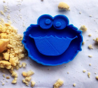 Cookie Monster Cookie Cutter 3D model