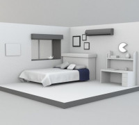 Cuarto en 3D 3D model
