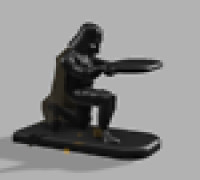 Darth Vader Lowpoly Watch holder 3D model