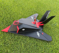 F117 RC Plane Foam Build & 3D Printed 3D model