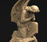 Angel Statue 3 3D Model 3D model